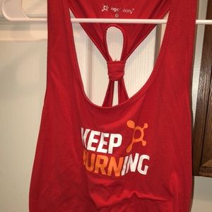 Orangetheory Keep Burning Red Exercise Tank Top: size small
